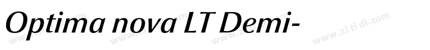 Optima nova LT Demi字体转换
